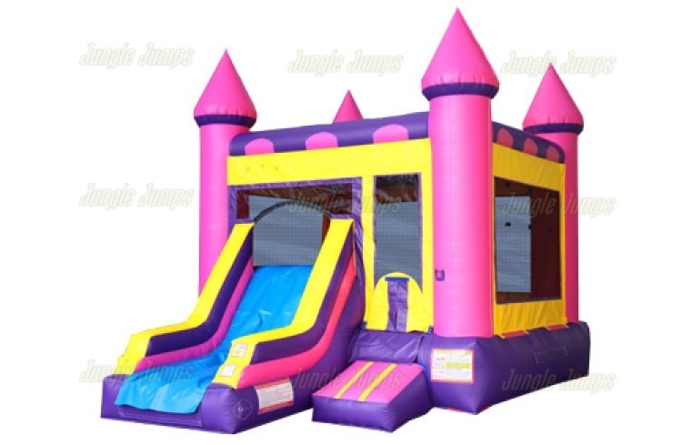 Purple Bounce house with Slide Wet or Dry