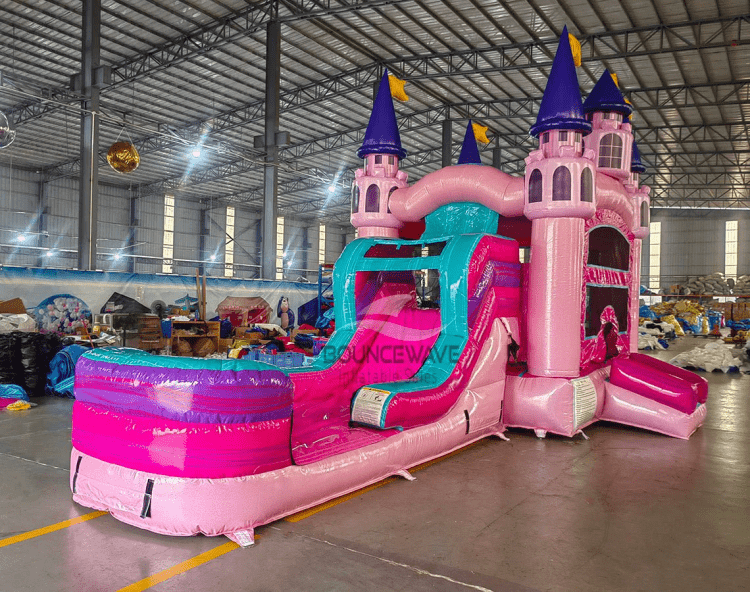 Grand Royal Castle Dual Lane Commercial Inflatable Combo (We