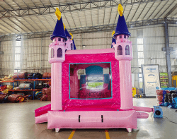 grand royal castle commercial econo inflatable combo wetdry 769451 1 Grand Royal Castle Dual Lane Commercial Inflatable Combo (We